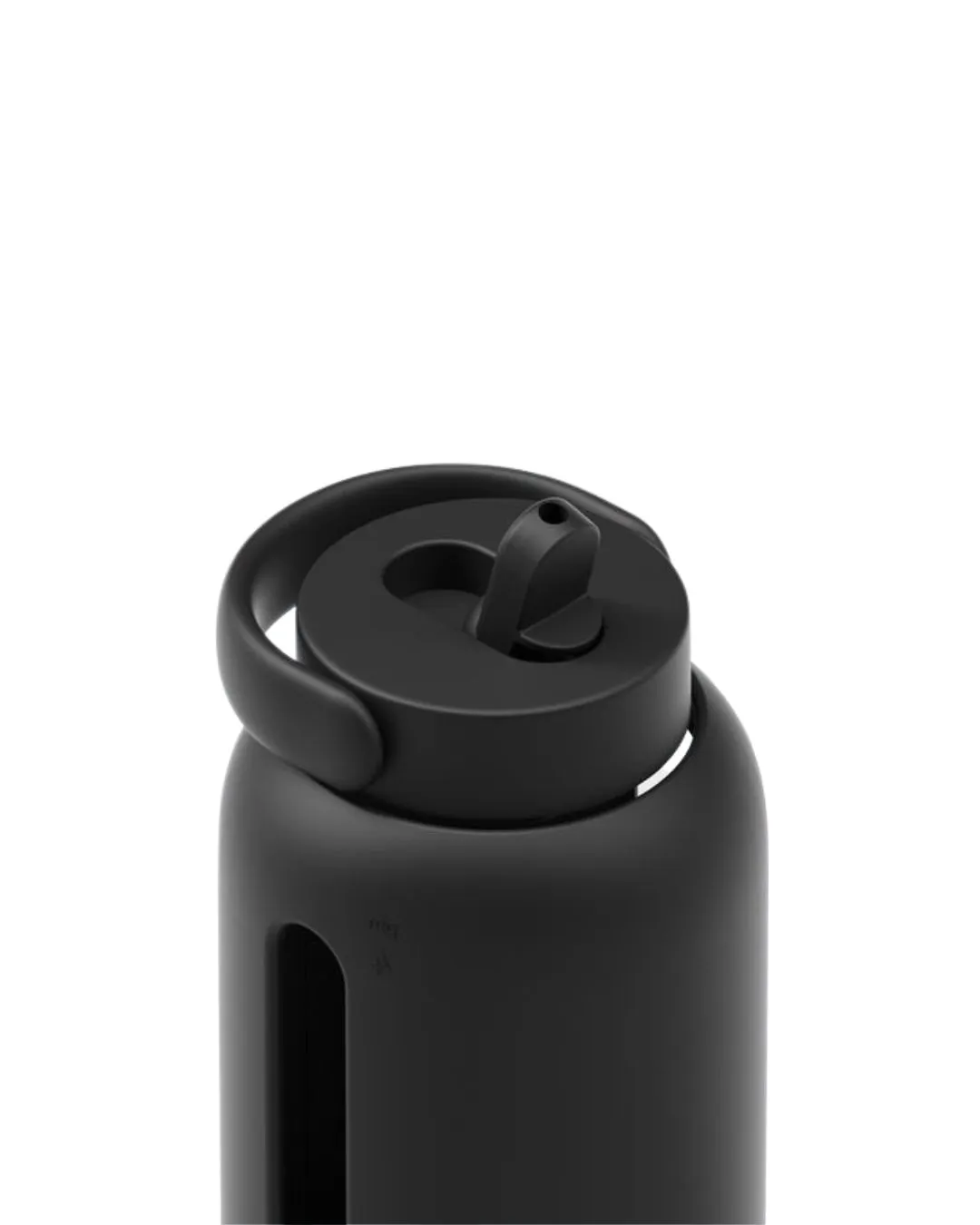 Bink - szczelna szklana butelka Bink Day 800 ml + Flip Cap Black Bink - szczelna szklana butelka Bink Day 800 ml + Flip Cap Black