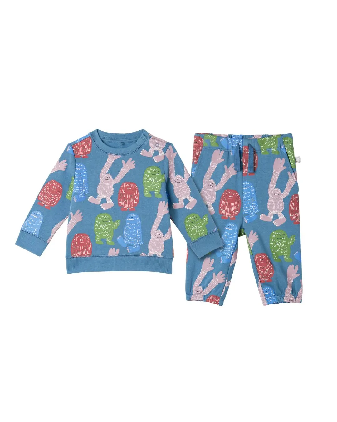 Stella McCartney - bawełniany dres niemowlęcy Baby Yeti Stella McCartney - bawełniany dres niemowlęcy Baby Yeti