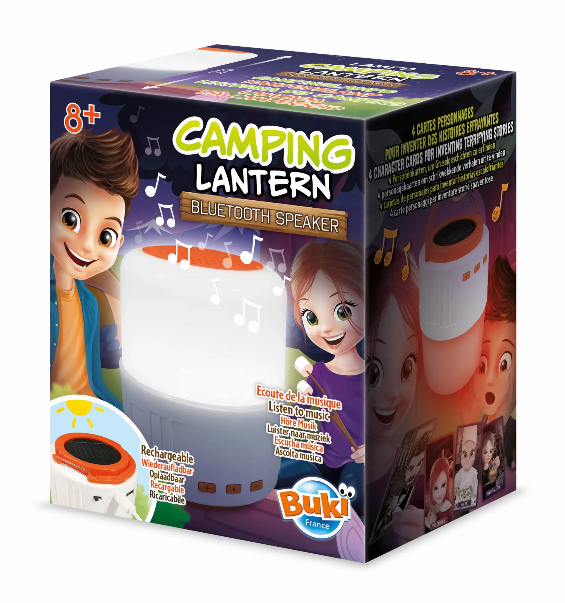 Buki - lampka solarna - latarka Bluetooth na kemping Buki - lampka solarna - latarka Bluetooth na kemping