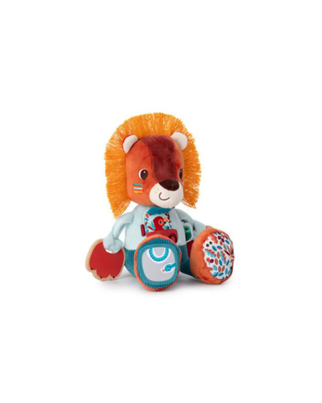 Lilliputiens - przytulanka aktywizująca wielofunkcyjna Lew Jack 9 m+ 