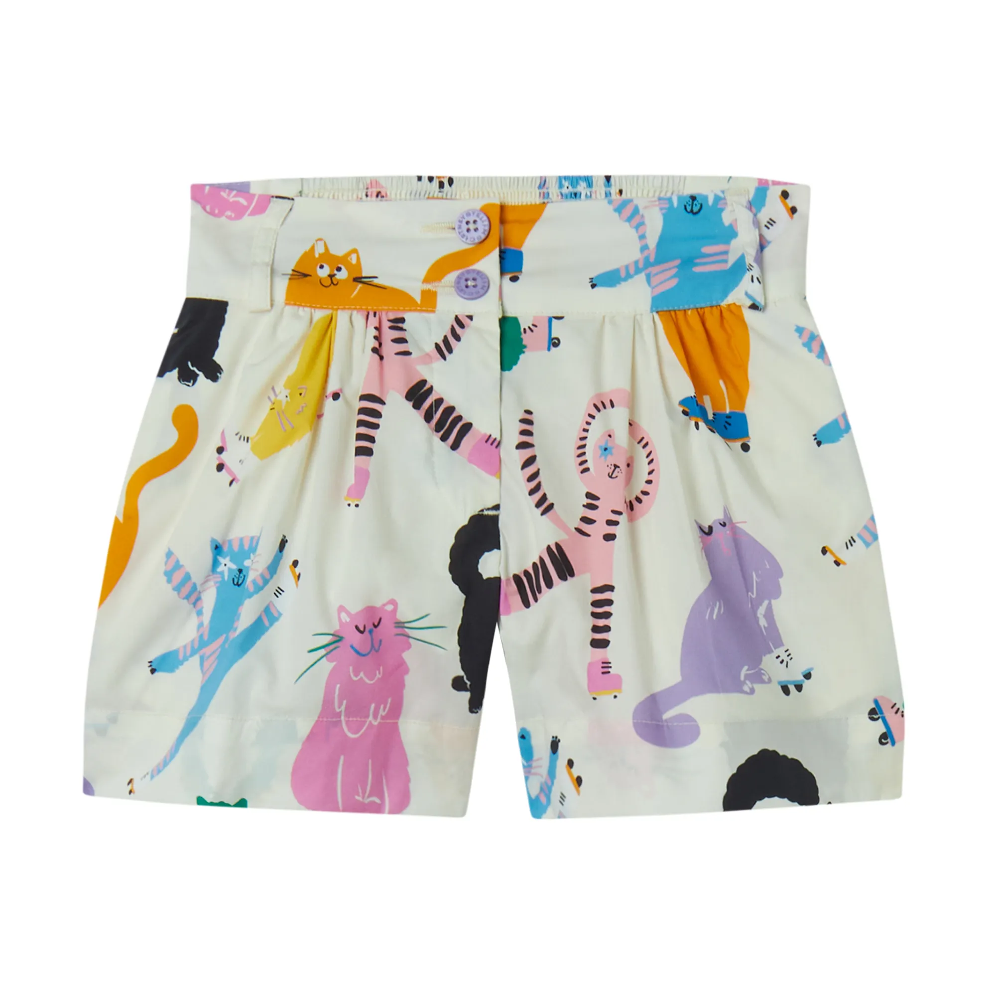 Stella McCartney - szorty dziewczęce Cats Print Shorts Stella McCartney - szorty dziewczęce Cats Print Shorts