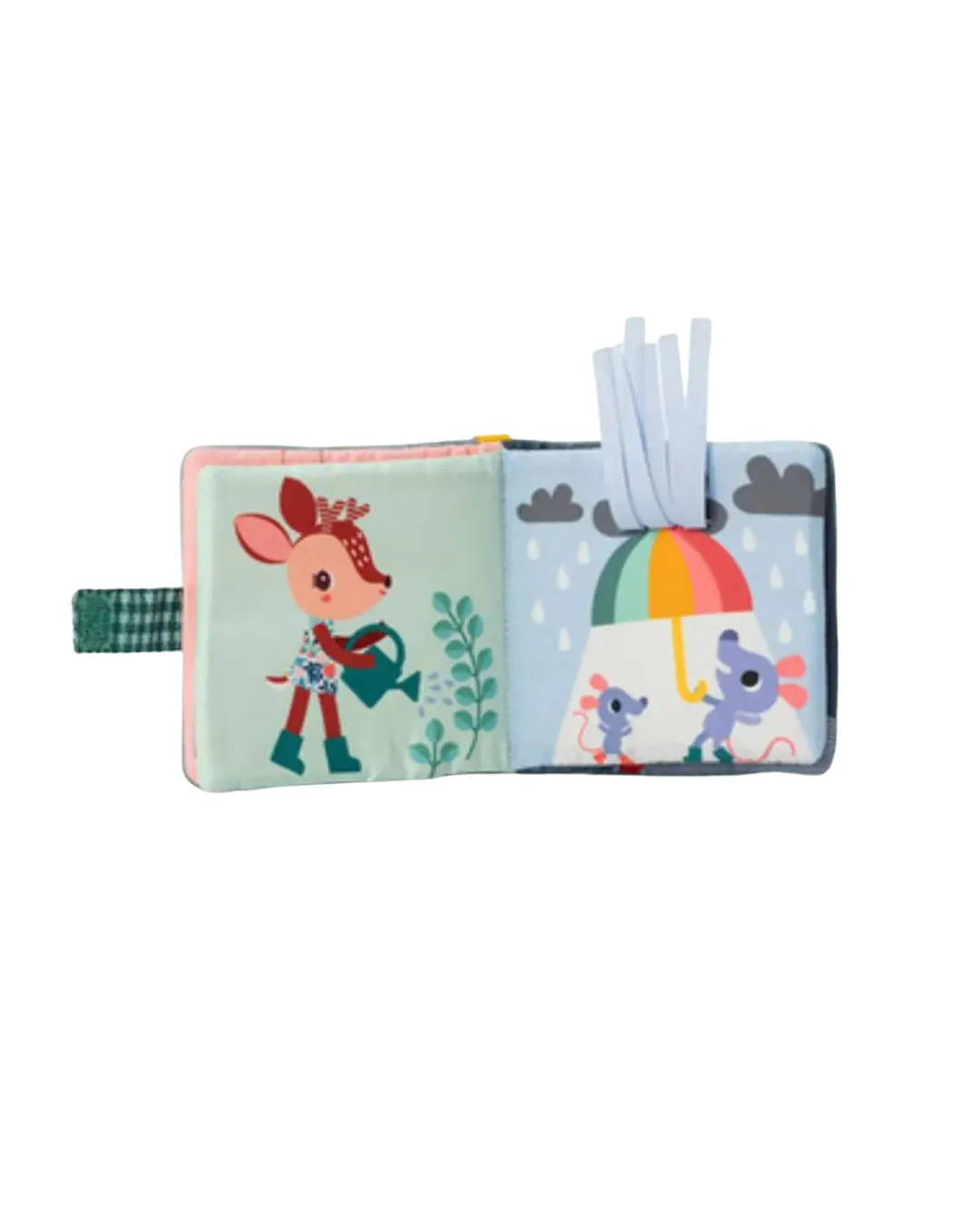 Lilliputiens - miękka książeczka sensoryczna z gryzakiem Smok Joe 6 m+