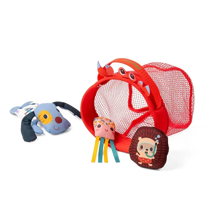 Lilliputiens - zestaw do kąpieli Sieć rybacka Piesek Jules 12m+