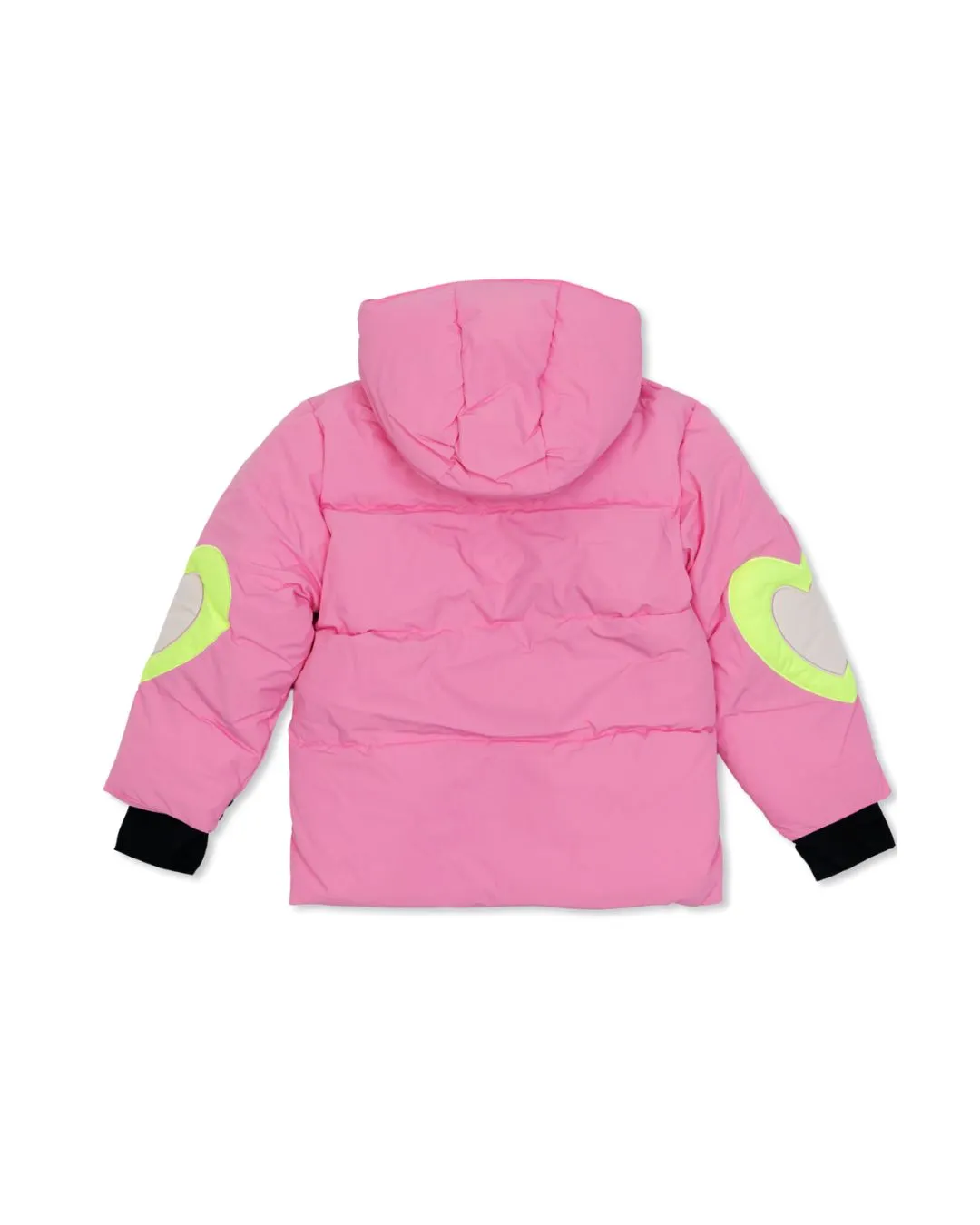 Stella McCartney - kurtka narciarska Heart Print różowa Stella McCartney - kurtka narciarska Heart Print różowa