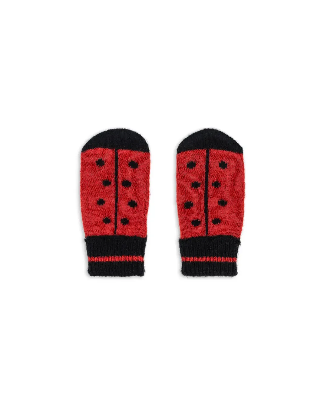 Konges Sløjd - rękawiczki z jednym palcem Ladybug mittens Barbados Cherry