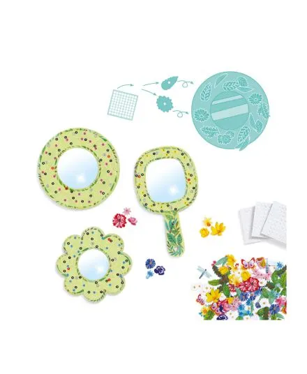 Djeco - zestaw zrób to sam - dekoracja lusterek Djeco - zestaw zrób to sam - dekoracja lusterek