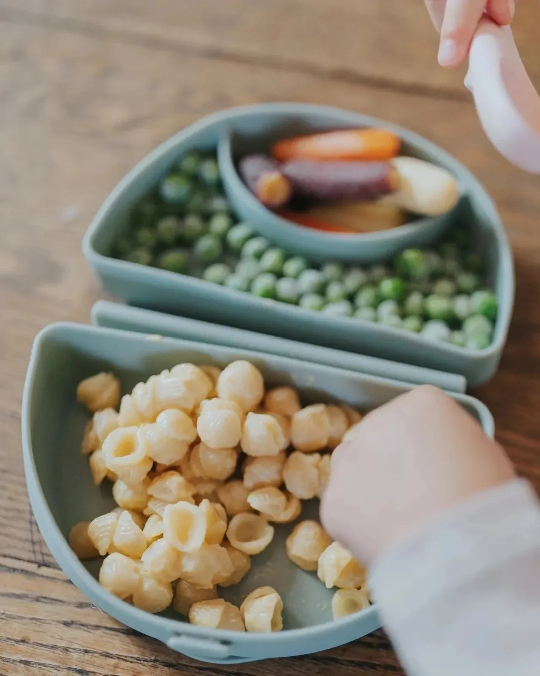 Miniware - silikonowy lunchbox dla dzieci Silifold Sage Miniware - silikonowy lunchbox dla dzieci Silifold Sage