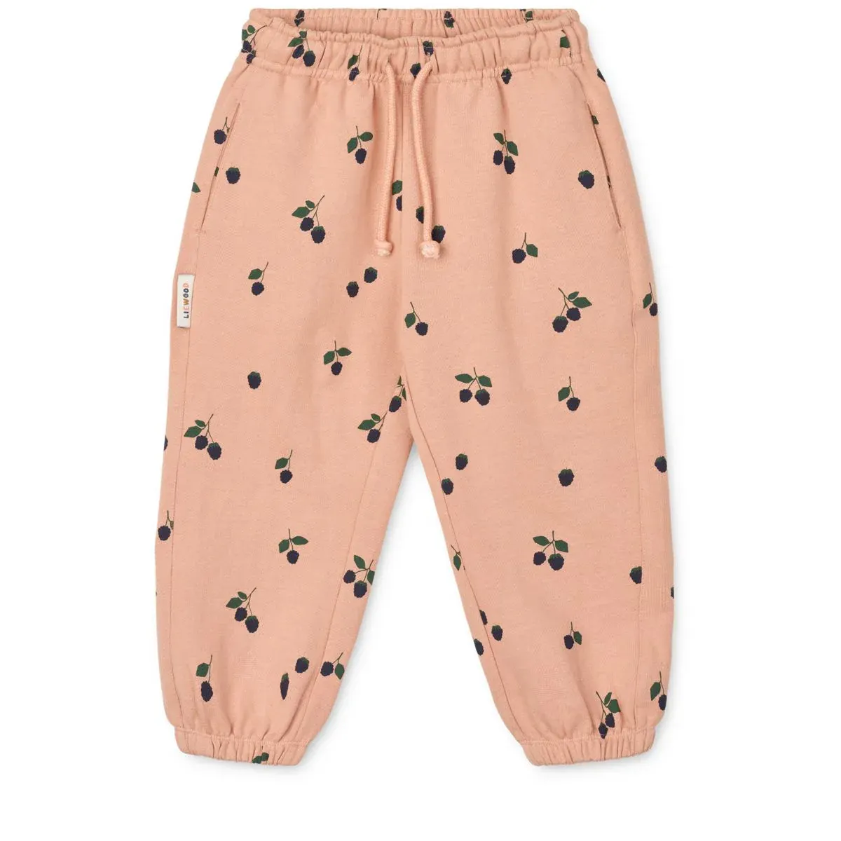 Liewood - spodnie dresowe Arlo Printed Sweatpants Berry / Pale Tuscany