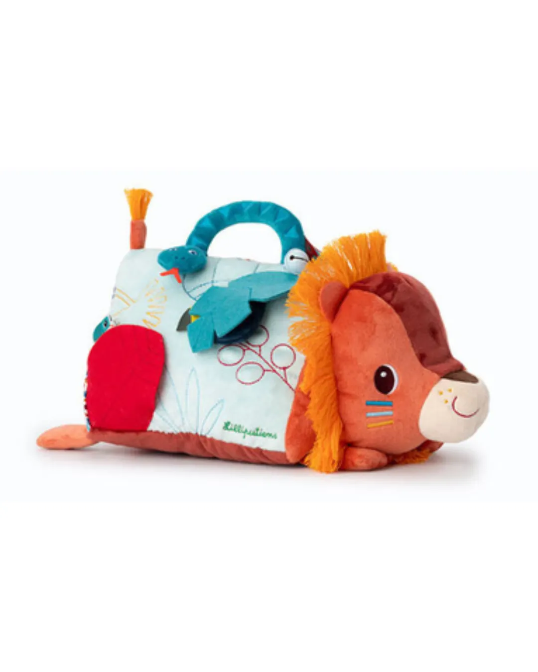 Lilliputiens - wielofunkcyjny trójkąt z lusterkiem Lew Jack 3 m+