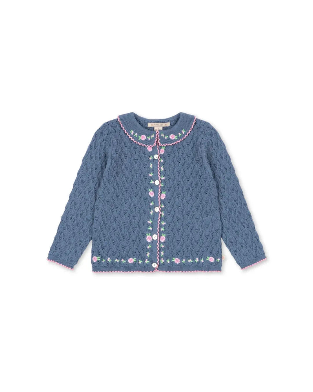 Konges Sløjd - kardigan ażurowy Rosier Ashley Blue Konges Sløjd - kardigan ażurowy Rosier Ashley Blue