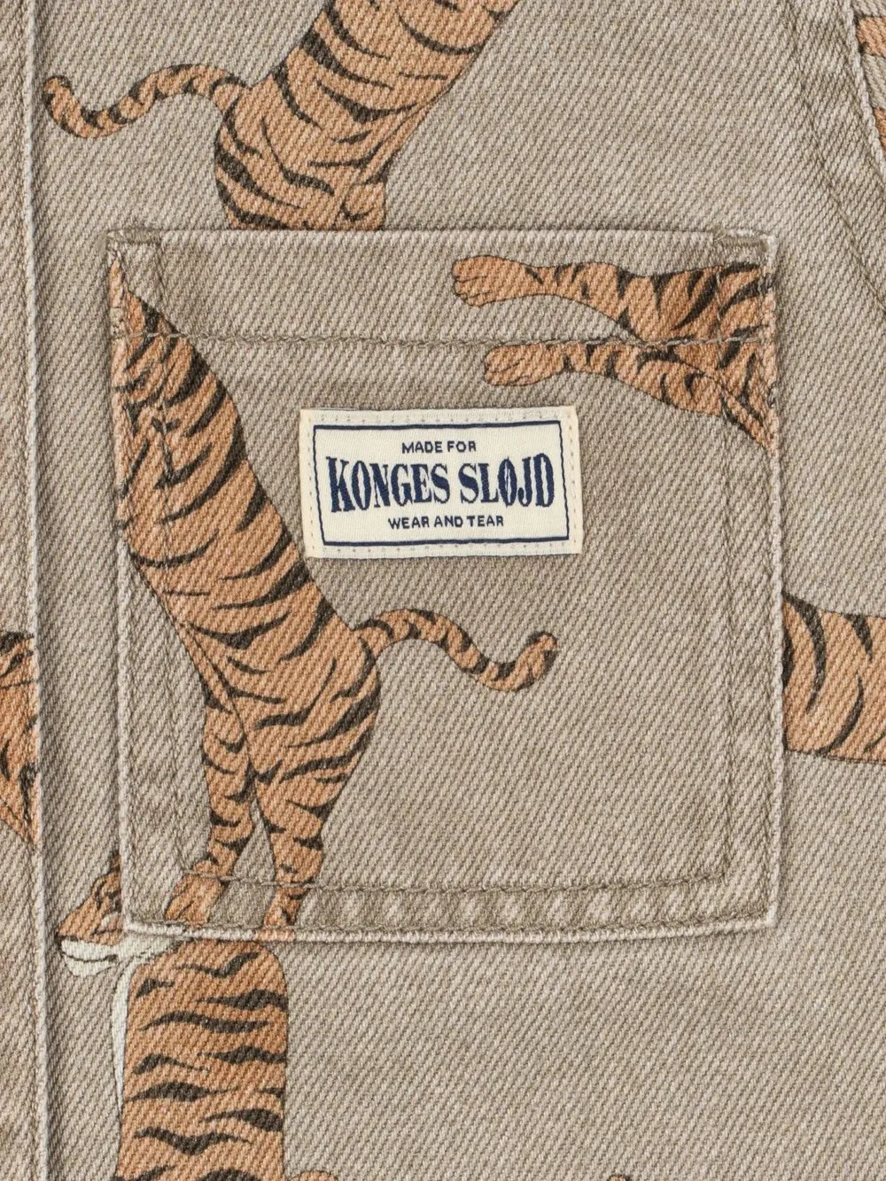 Konges Sløjd - dziecięca koszula jeansowa Magot Shirt tiger