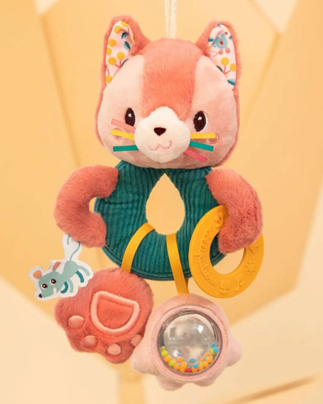 Lilliputiens - grzechotka wielofunkcyjna Kotka Jeanne 9 m+ 