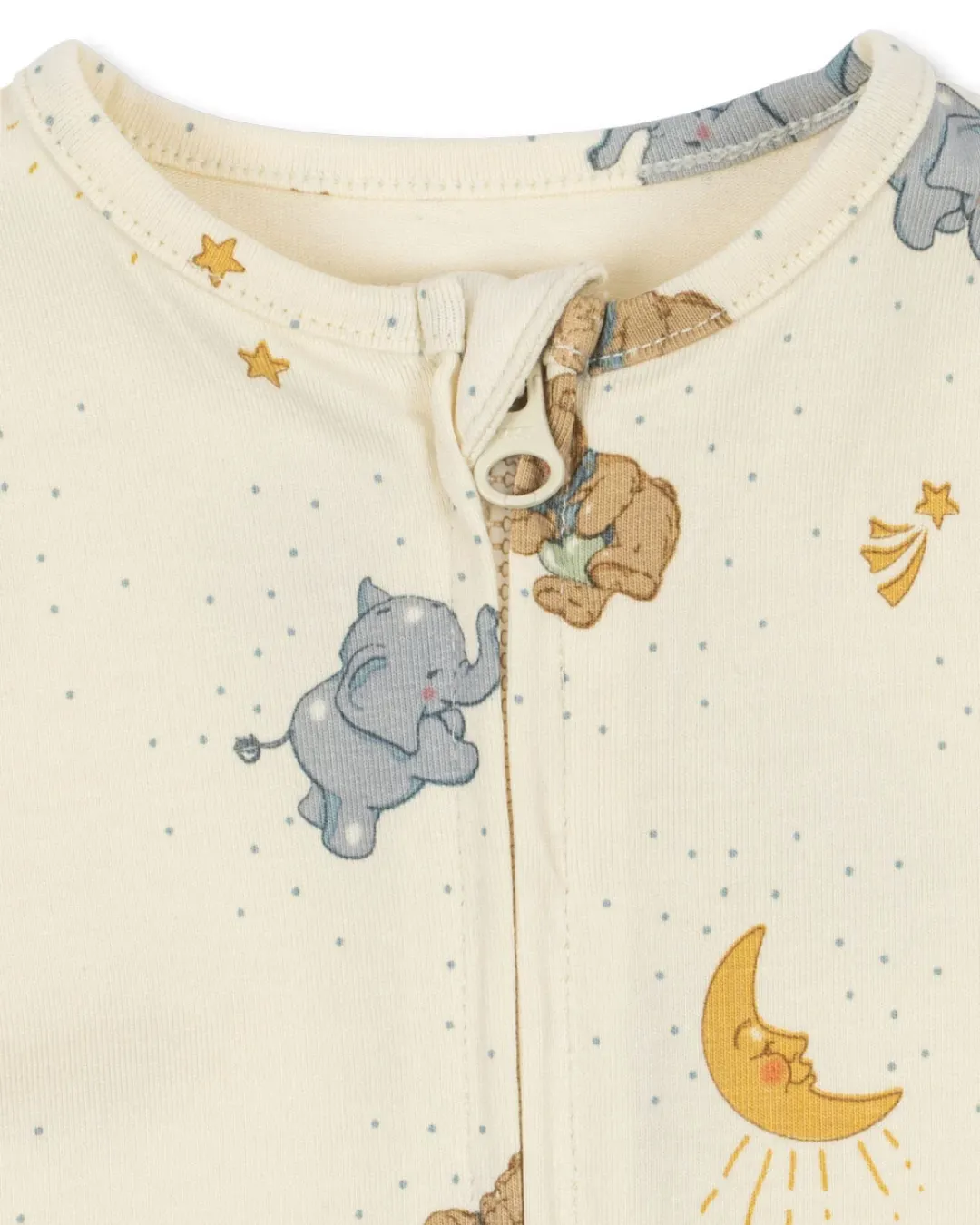 Konges Sløjd - pajacyk niemowlęcy Basic Zip Onesie Cucciolo