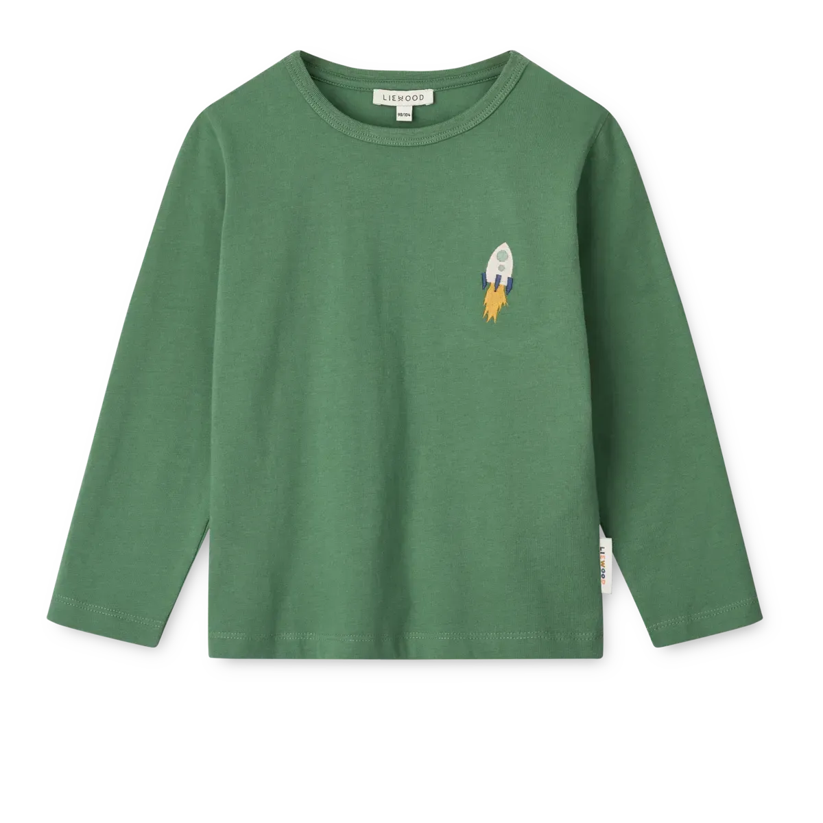 Liewood - koszulka z długim rękawem Apia Love my planet / Dusty ivy multi mix