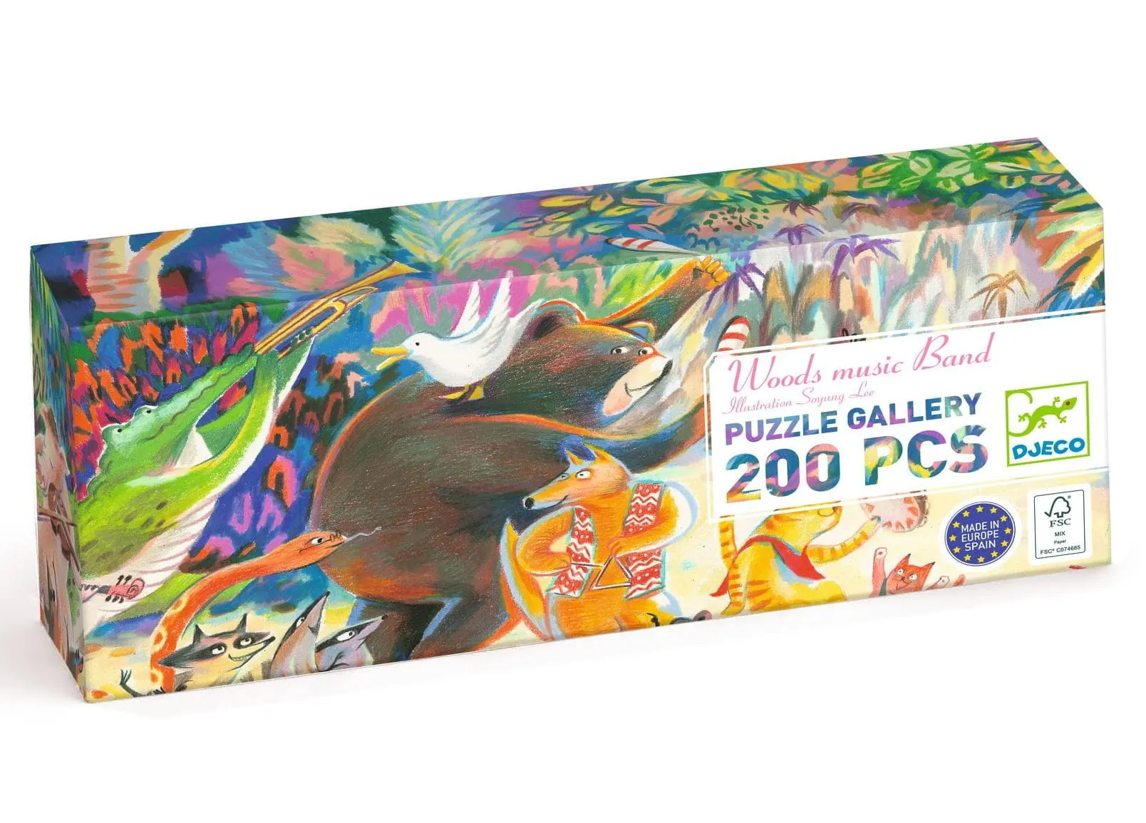 Djeco - puzzle gallery Leśny Orkiestra 200 elem.