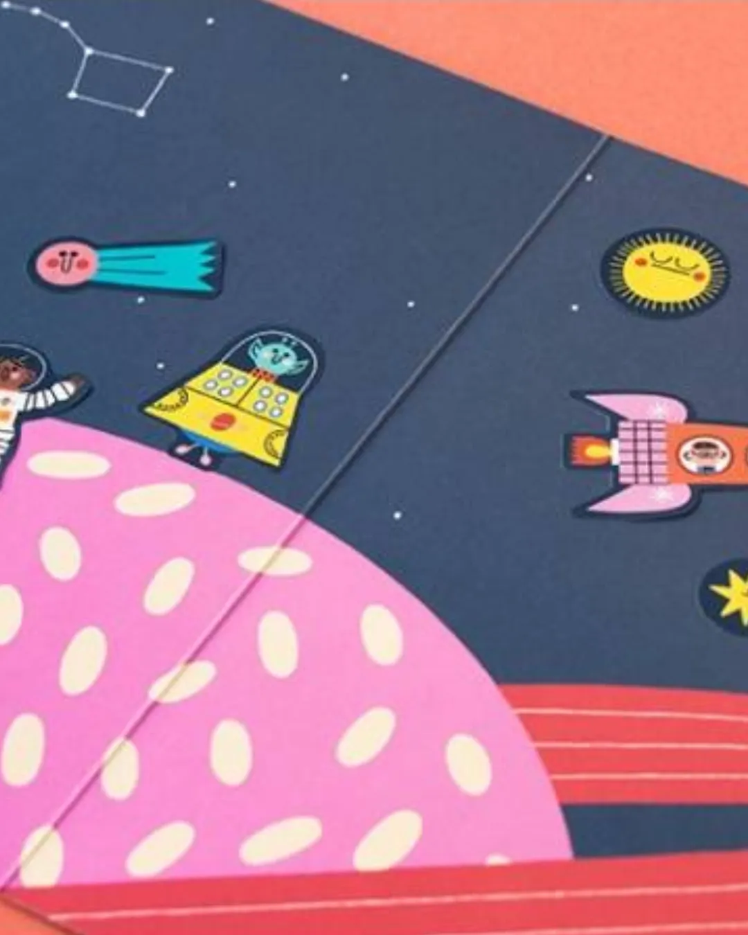 Londji - naklejki wielorazowe Kosmos