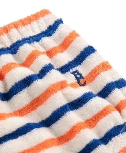 BOBO CHOSES - krótkie szorty niemowlęce z froty w paski Striped multicolor
