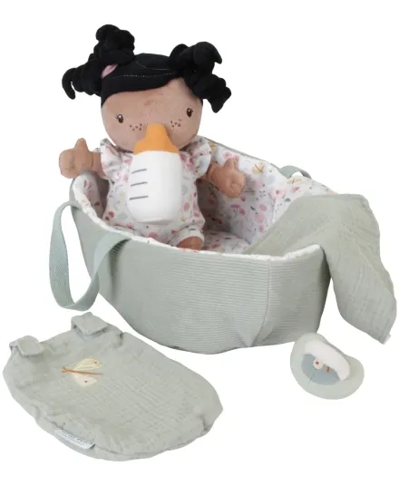 Little Dutch - lalka z nosidełkiem i akcesoriami Baby Evi