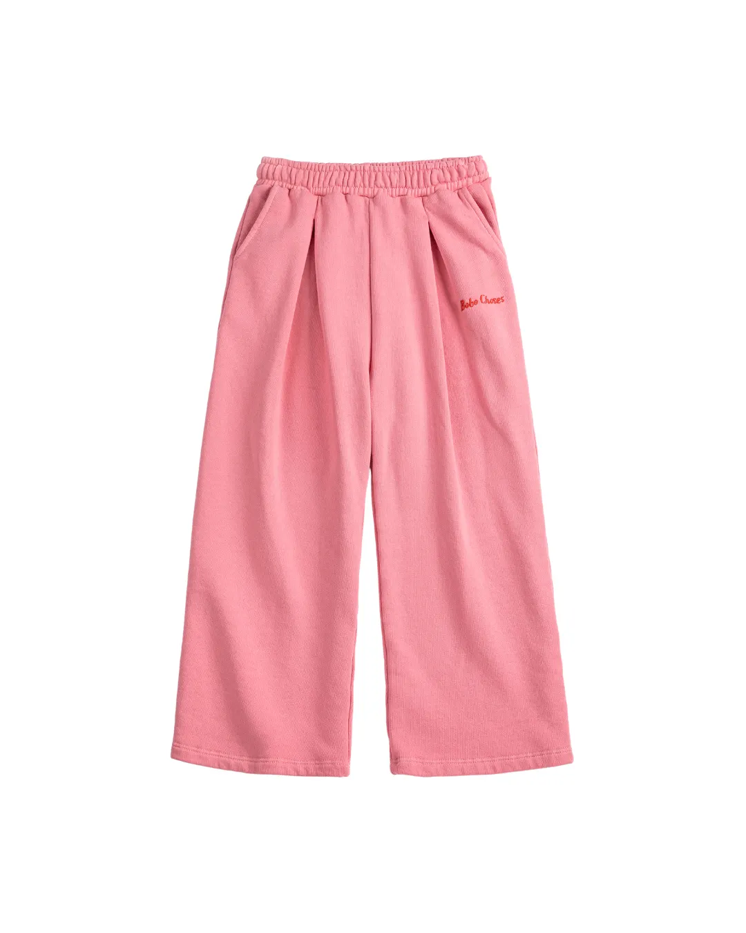 BOBO CHOSES - spodnie dresowe Bobo Choses Straight Jogging różowe