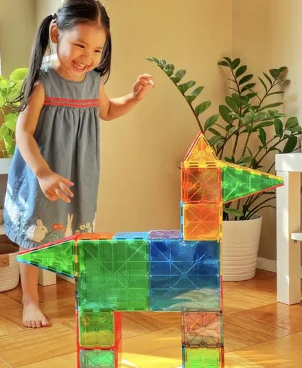 Magna-Tiles - klocki magnetyczne Classic duży zestaw 100 elementów Magna-Tiles - klocki magnetyczne Classic duży zestaw 100 elementów