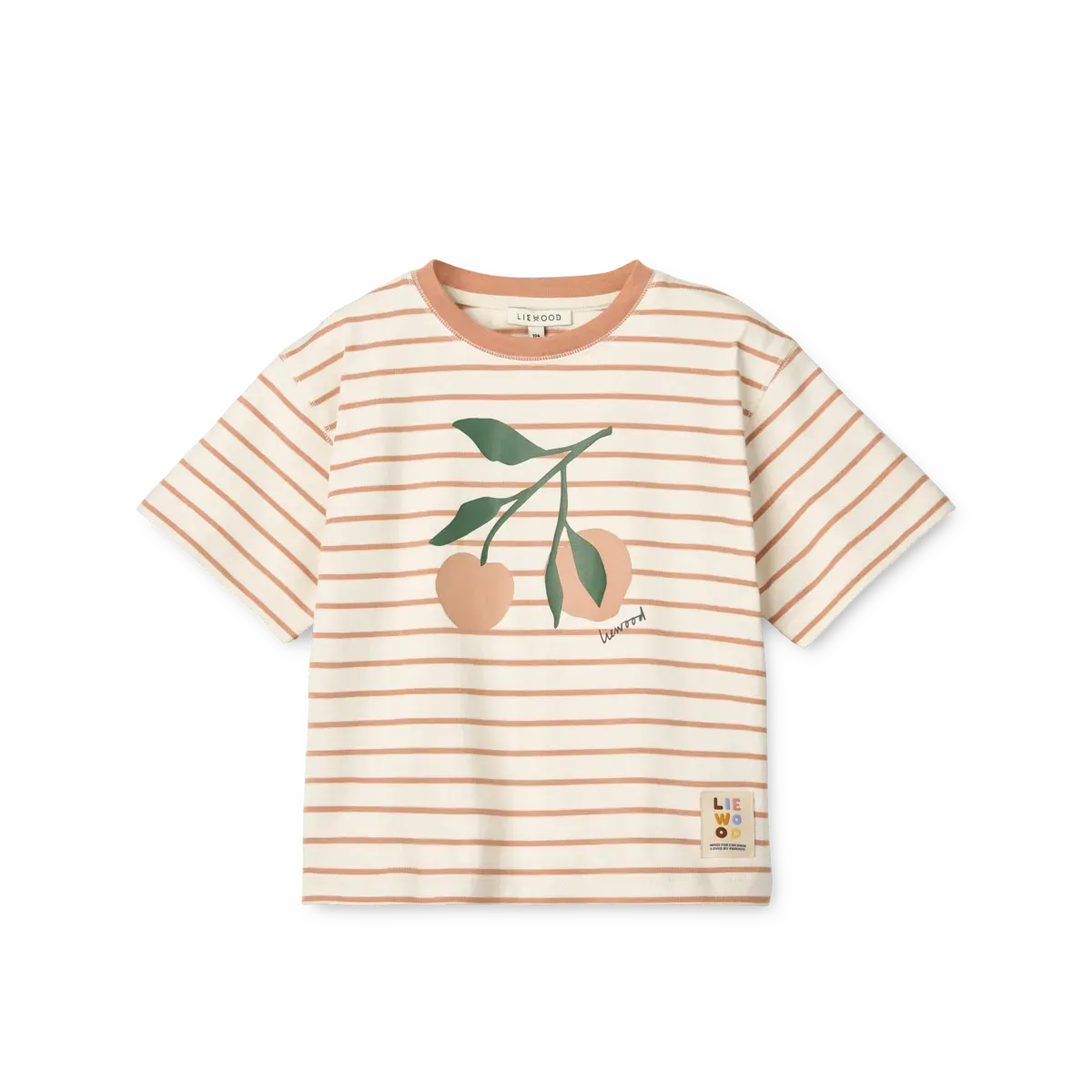 Peach / Stripe tuscany rose / creme de la creme