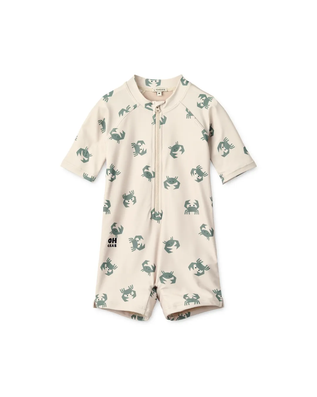 Liewood - kombinezon kąpielowy z krótkim rękawem UV Max Printed crab sandy Liewood - kombinezon kąpielowy z krótkim rękawem UV Max Printed crab sandy