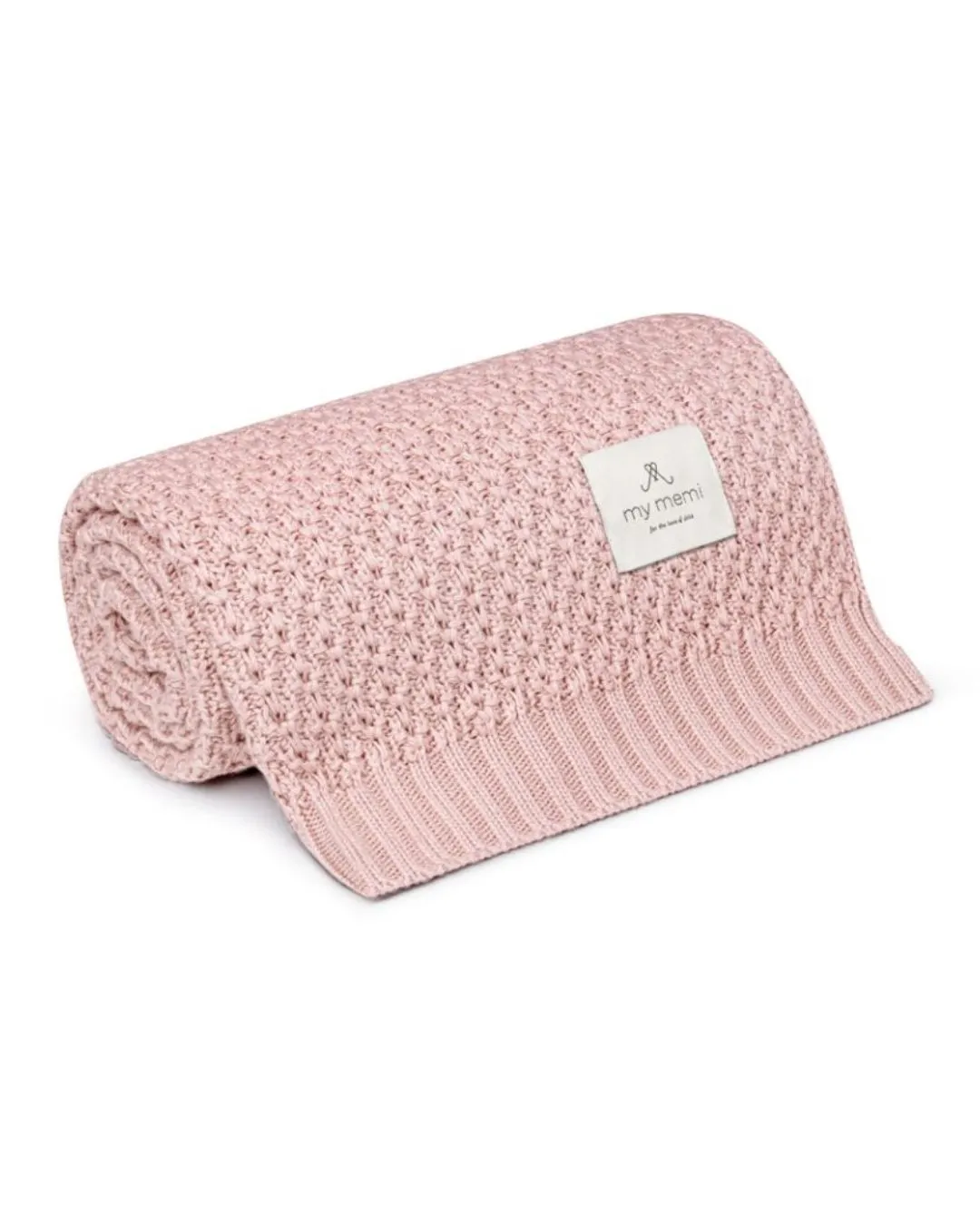 My Memi - bambusowy kocyk 80x100 Chain Powder Pink