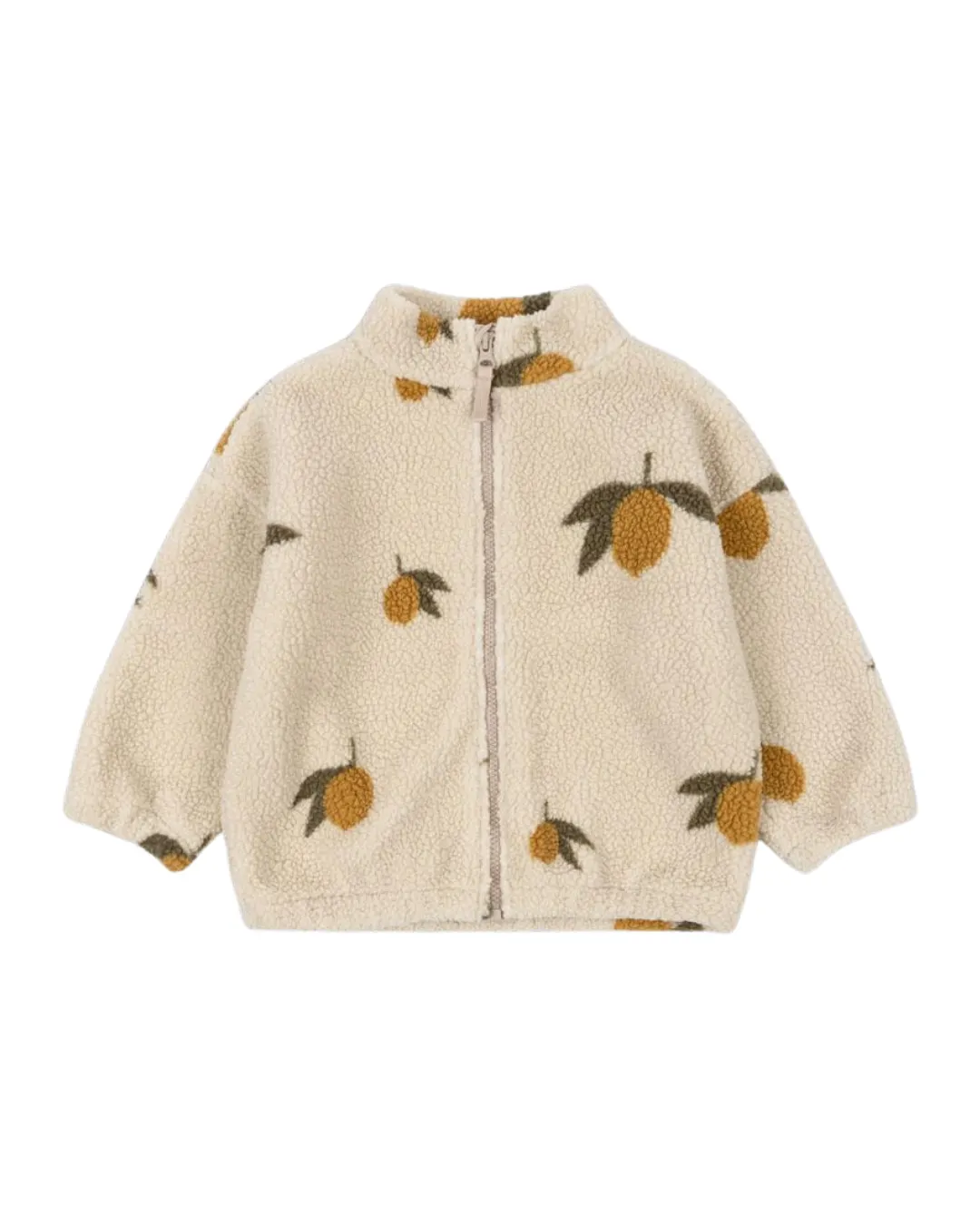 Konges Sløjd - kurtka dziecięca Teddy Jacket GRS Mon Grand Citron