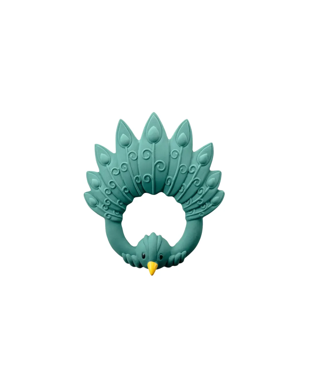 Natruba - gryzak z naturalnego kauczuku Paw zielony Natruba - gryzak z naturalnego kauczuku Paw zielony