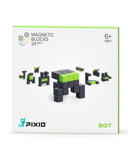 Pixio - klocki magnetyczne Bot 24 sztuki Story Series