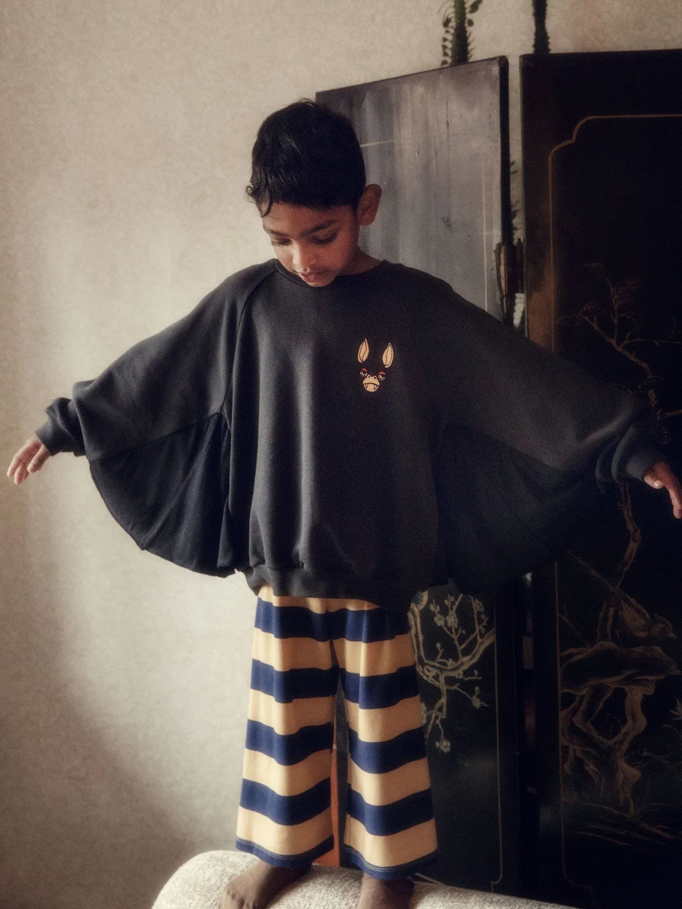 Bluza ze nietoperzowymi rękawami Mini Rodini Bat Sleeve Sweatshirt Bluza ze nietoperzowymi rękawami Mini Rodini Bat Sleeve Sweatshirt