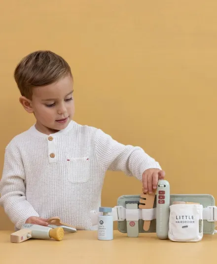 Little Dutch - drewniany zestaw fryzjera z akcesoriami