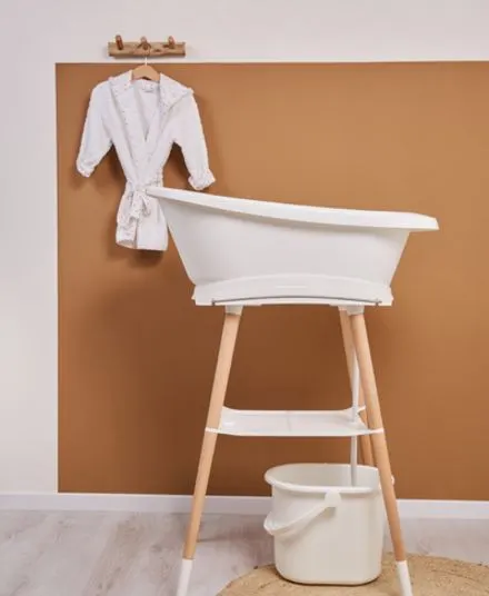 Bébé-jou - zestaw kąpielowy dla niemowląt Sense White Bébé-jou - zestaw kąpielowy dla niemowląt Sense White