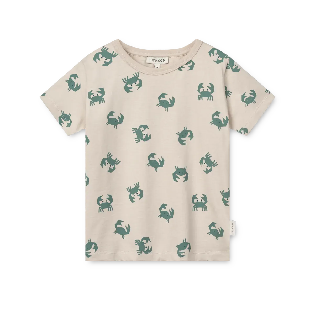 Liewood - koszulka T-shirt z krótkim rękawem i nadrukiem Apia Printed Crab Sandy Liewood - koszulka T-shirt z krótkim rękawem i nadrukiem Apia Printed Crab Sandy
