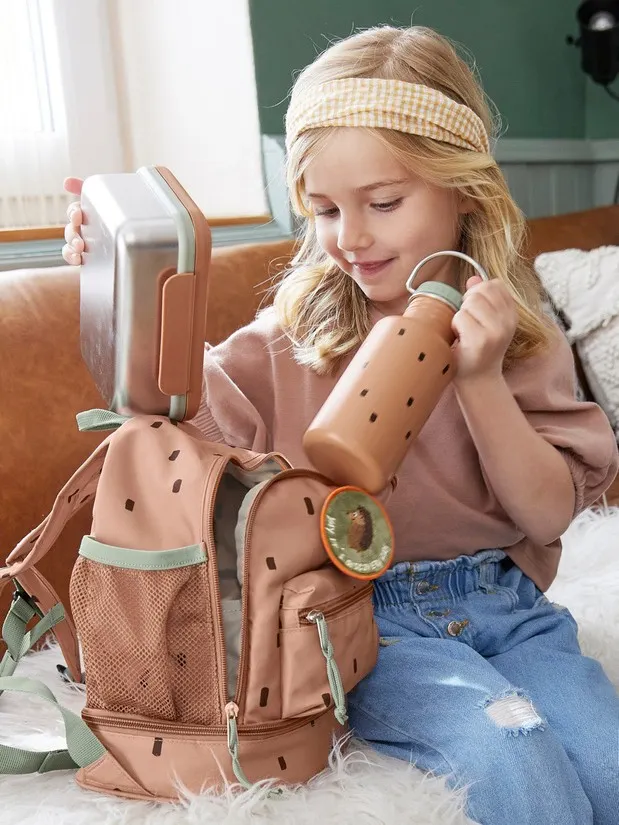 Lassig - Plecak mini Happy Prints karmelowy