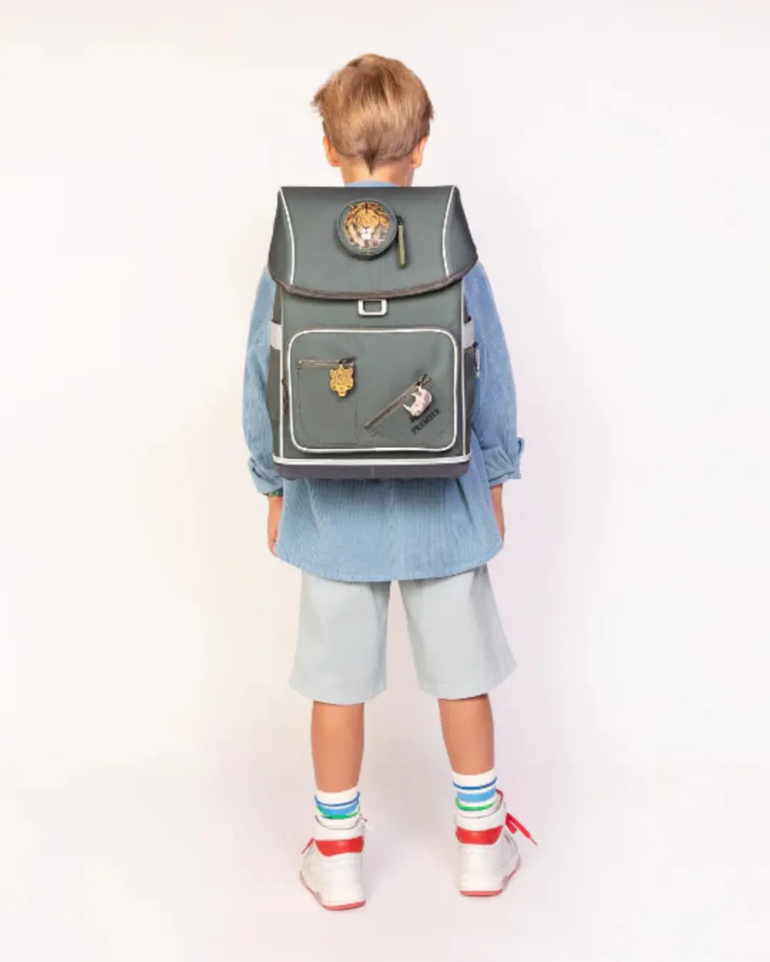 Jeune Premier - plecak szkolny dla dziecka Ergomaxx Big Five Khaki