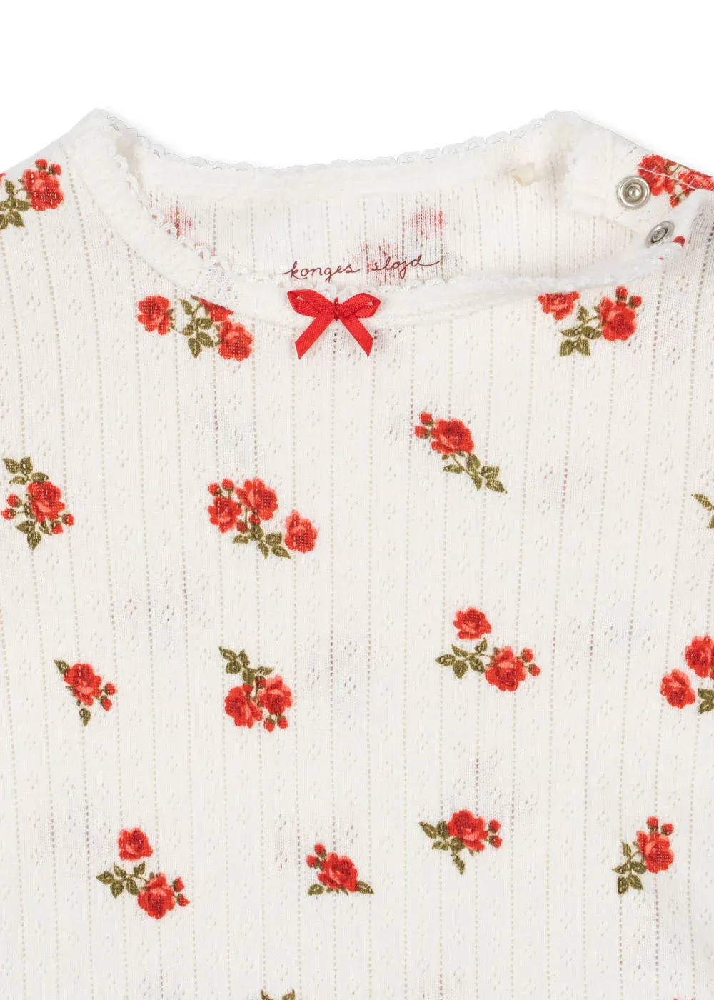 Konges Sløjd - body niemowlęce Minnie Body GOTS Rose Red