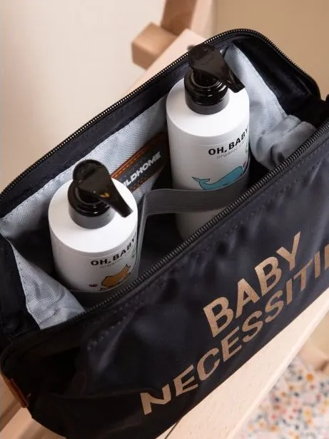 Childhome - Kosmetyczka Baby Necessities Czarno-Złota