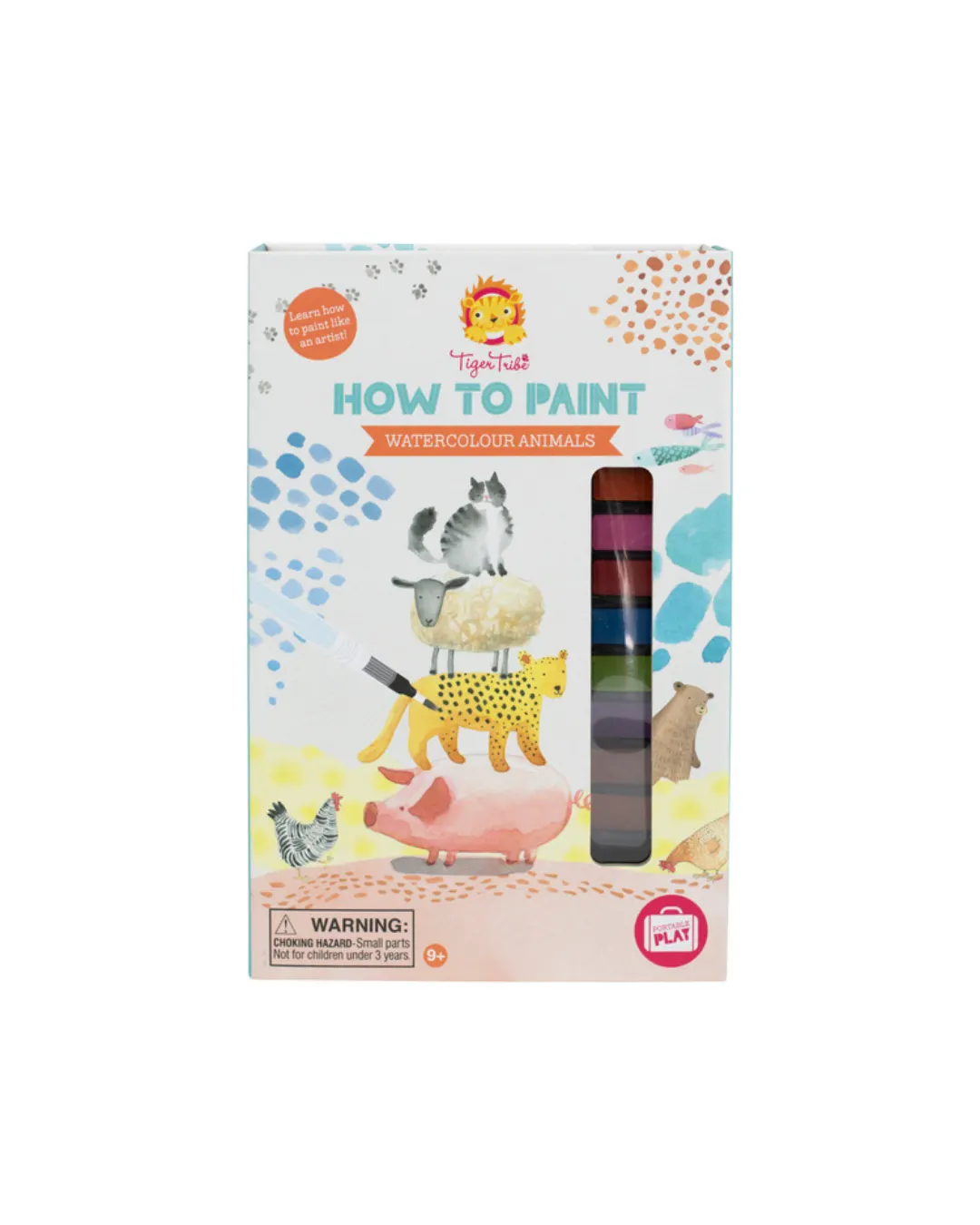 Tiger Tribe - zestaw jak malować akwarelowe zwierzęta