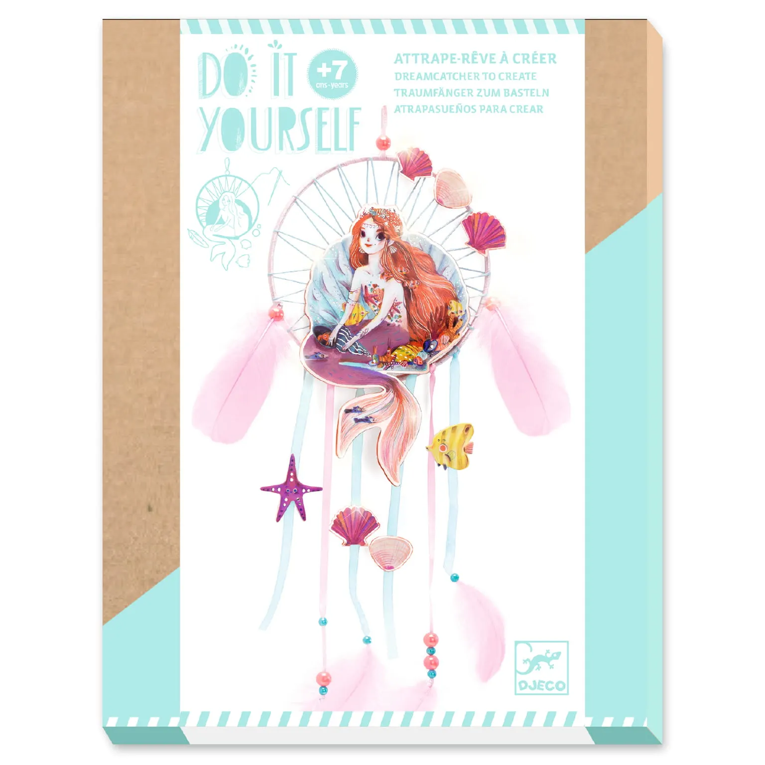 Djeco - zestaw zrób to sam - Łapacz snów Syrenka Djeco - zestaw zrób to sam - Łapacz snów Syrenka