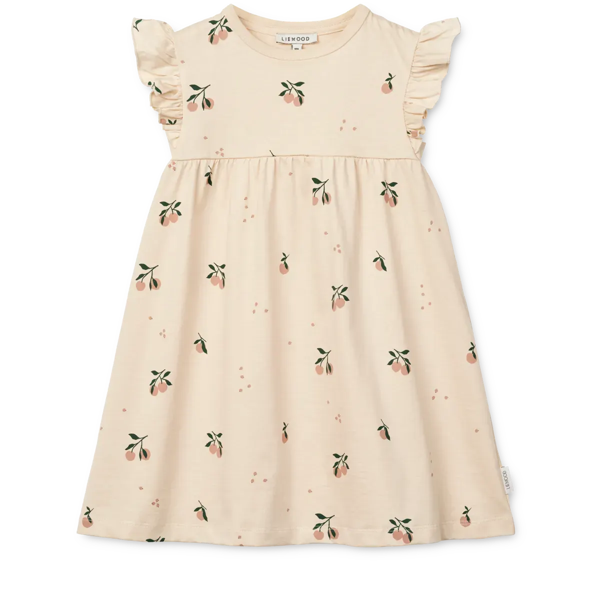 Liewood - sukienka z nadrukiem Neveah Peach Sea shell 