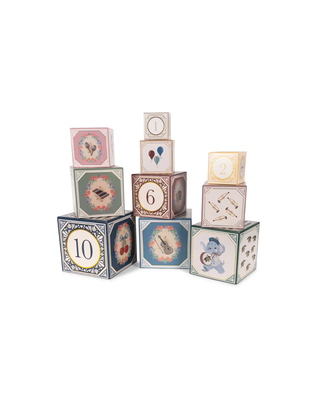 Zestaw kartonowych klocków Konges Sløjd do układania Zestaw kartonowych klocków Konges Sløjd do układania