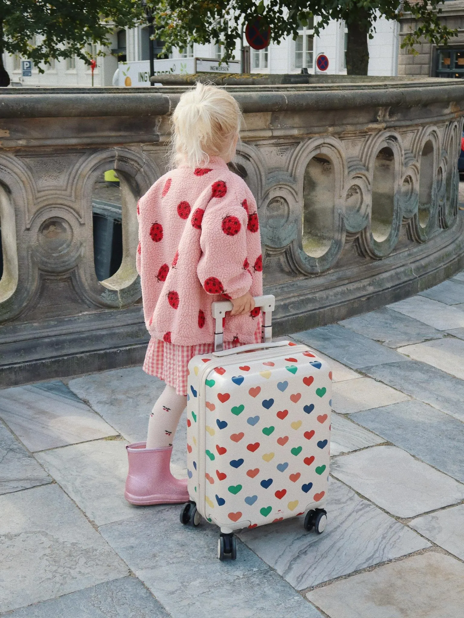 Konges Sløjd - kurtka dziecięca Jody Teddy Jacket GRS Ladybug Pink Konges Sløjd - kurtka dziecięca Jody Teddy Jacket GRS Ladybug Pink