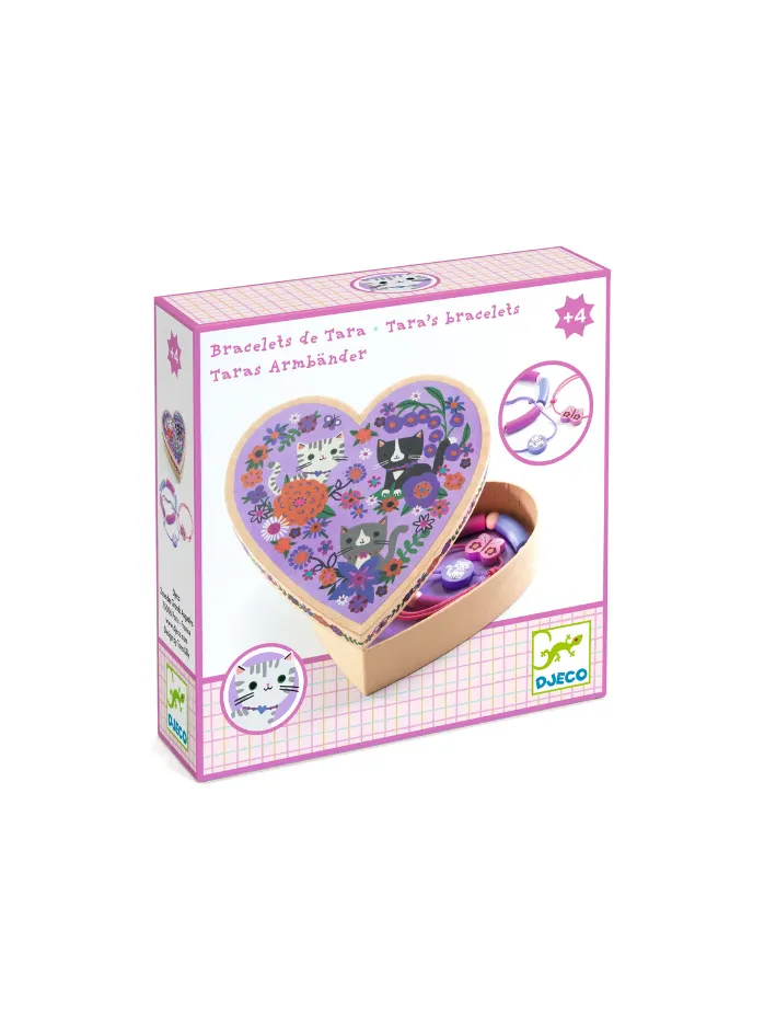Bransoletki w ozdobnym pudełku Djeco Tara