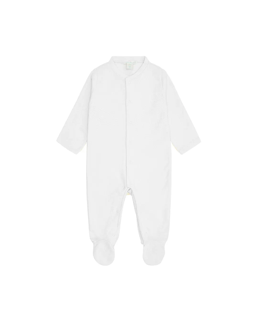 Pajacyk niemowlęcy Marie-Chantal Angel Wing Pointelle Biały Pajacyk niemowlęcy Marie-Chantal Angel Wing Pointelle Biały