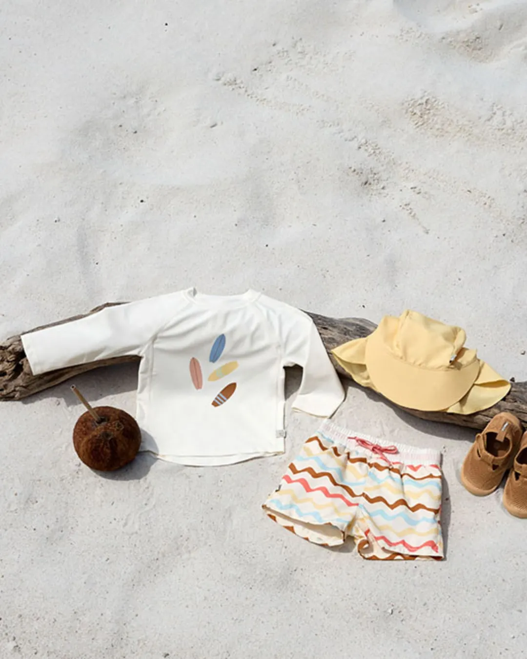 Lassig - dziecięca koszulka z długim rękawem Rashguard LSF UV Boards sea salt