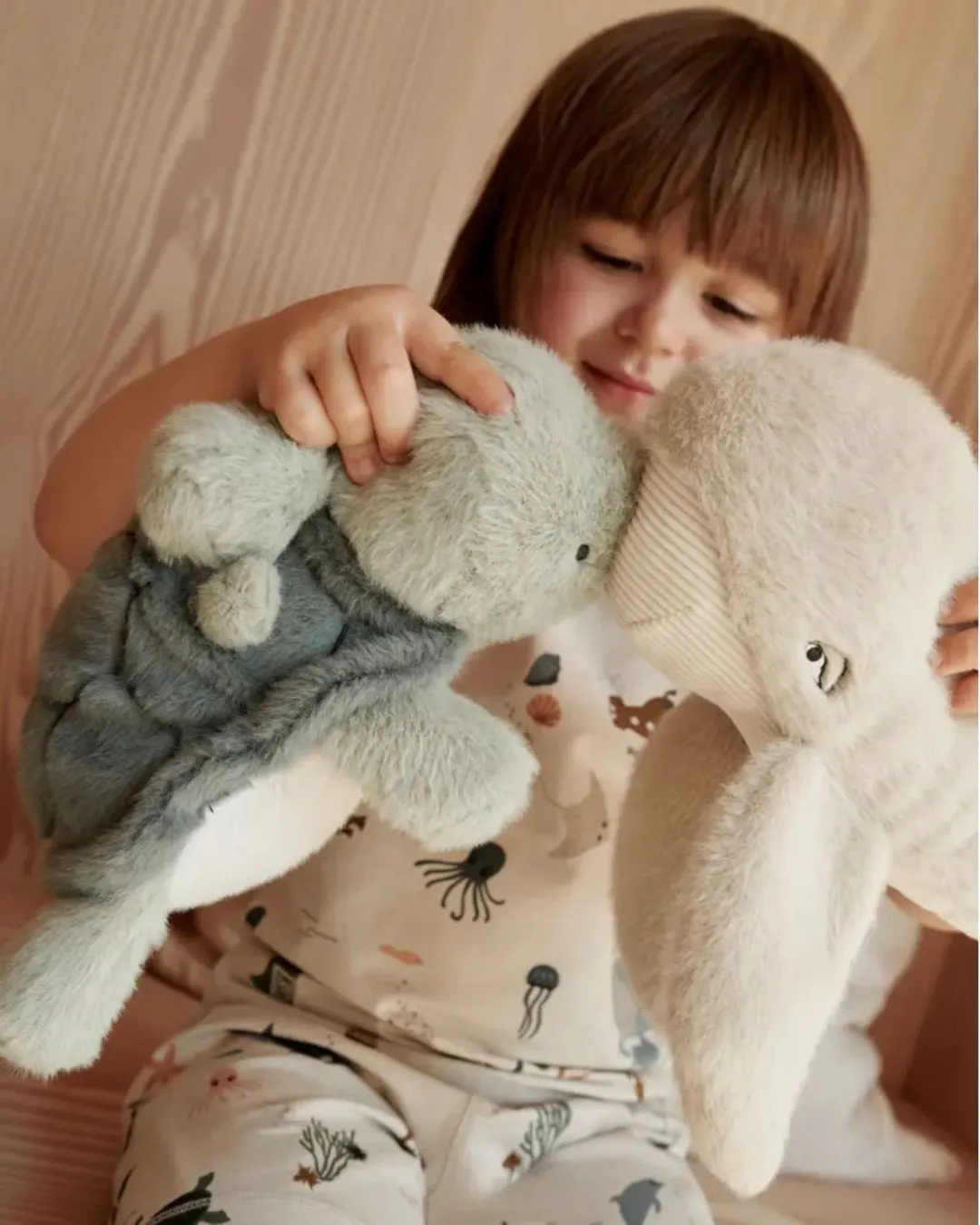 Liewood - piżama dziecięca Ilford Printed z nadrukiem Sea creature Sandy