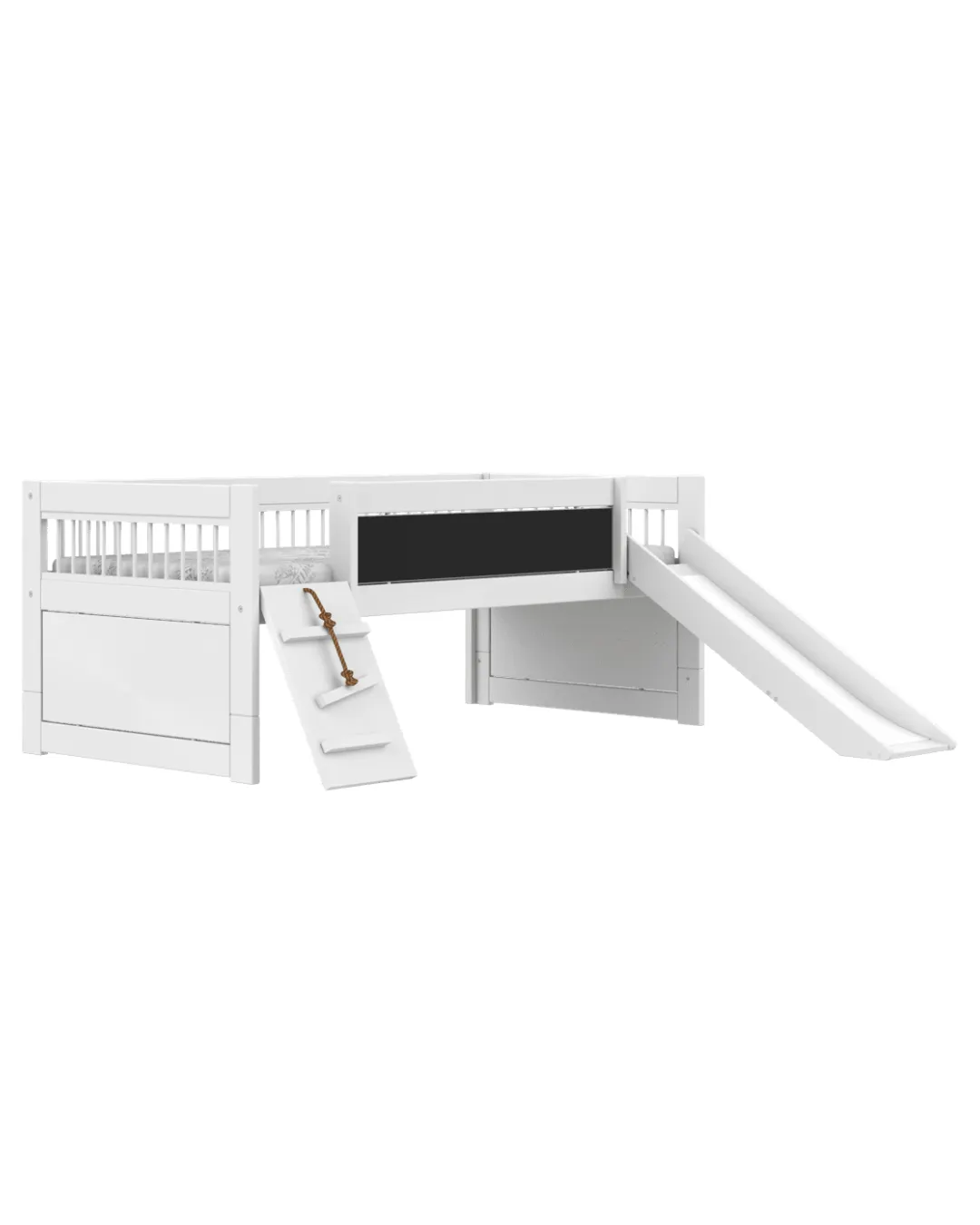 LIFETIME Kidsrooms - łóżko podwyższane Cabin Bed Climb & Slide Breeze White Standard
