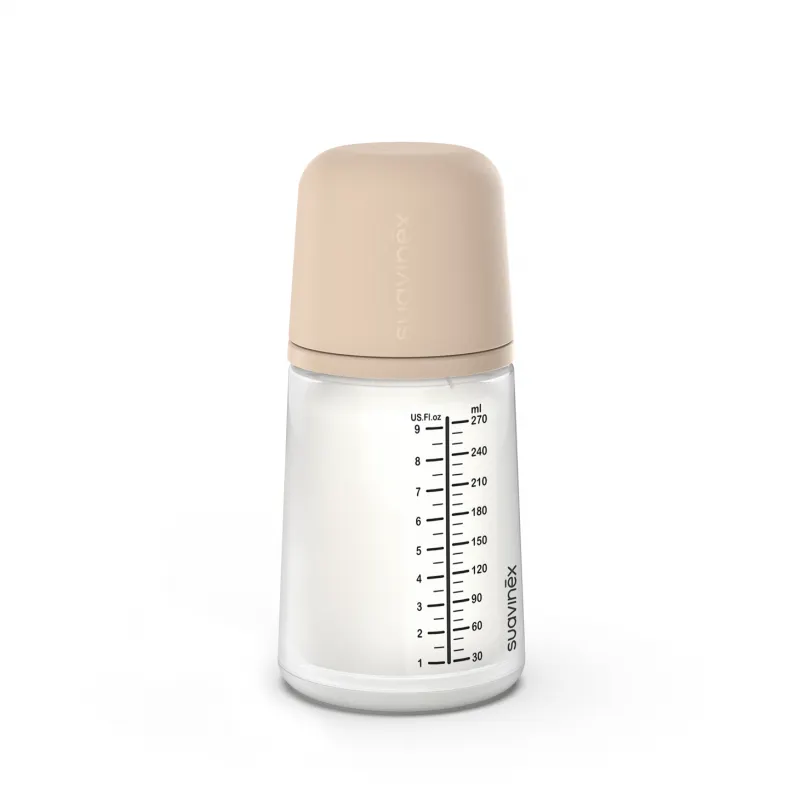 Suavinex - butelka o średnim przepływie z silikonowym smoczkiem Zero Zero 270 ml Light