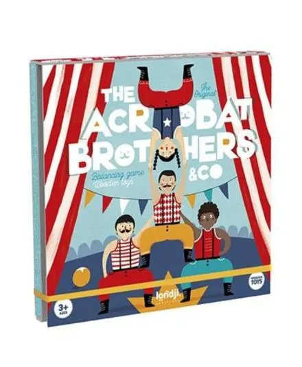 Londji - gra zręcznościowa drewniana Równoważnia Bracia Akrobaci Londji - gra zręcznościowa drewniana Równoważnia Bracia Akrobaci
